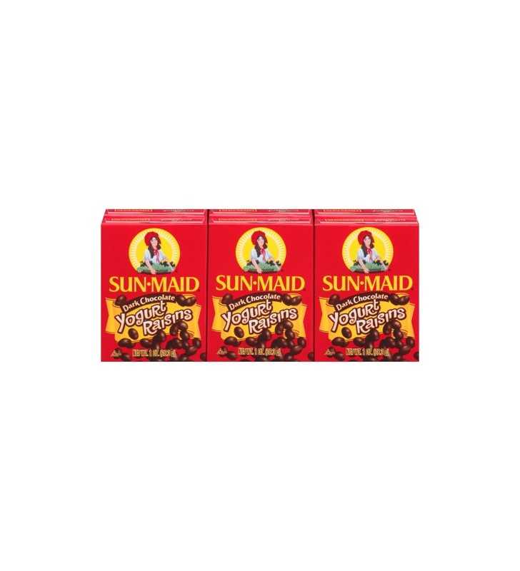 Sun-Maid Yogurt Raisins, Dark Chocolate, 6 ct, 1 oz