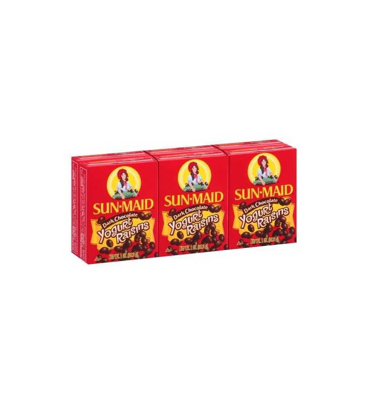 Sun-Maid Yogurt Raisins, Dark Chocolate, 6 ct, 1 oz