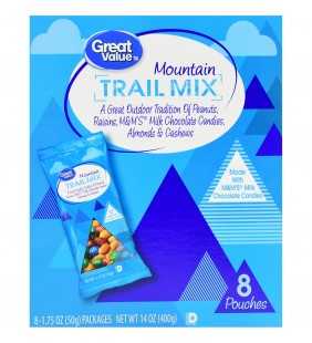 Great Value Mountain Trail Mix, 1.75 oz, 8 count