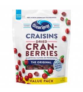 Ocean Spray Craisins Dried Cranberries, Original, 24oz Resealable Pouch