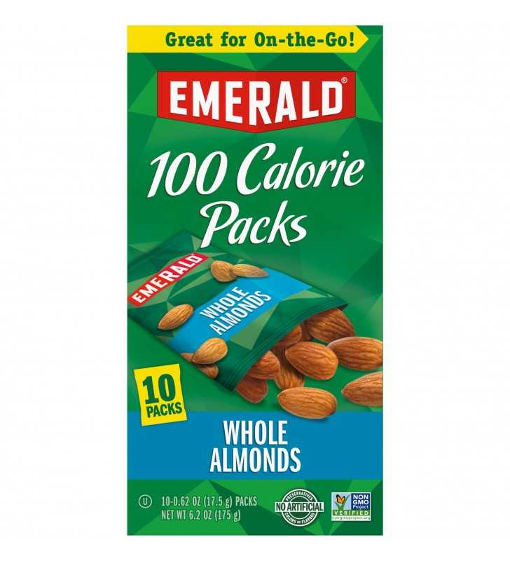 Emerald Nuts Natural Almonds, 100 Calorie Packs, 10 Ct