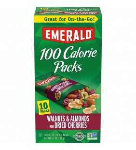 Emerald Nuts Natural Walnuts & Almonds with Dried Cherries, 100 Calorie Packs, 10 Ct