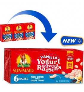 Sun-Maid Yogurt Raisins, Vanilla, 6 ct, 1 oz