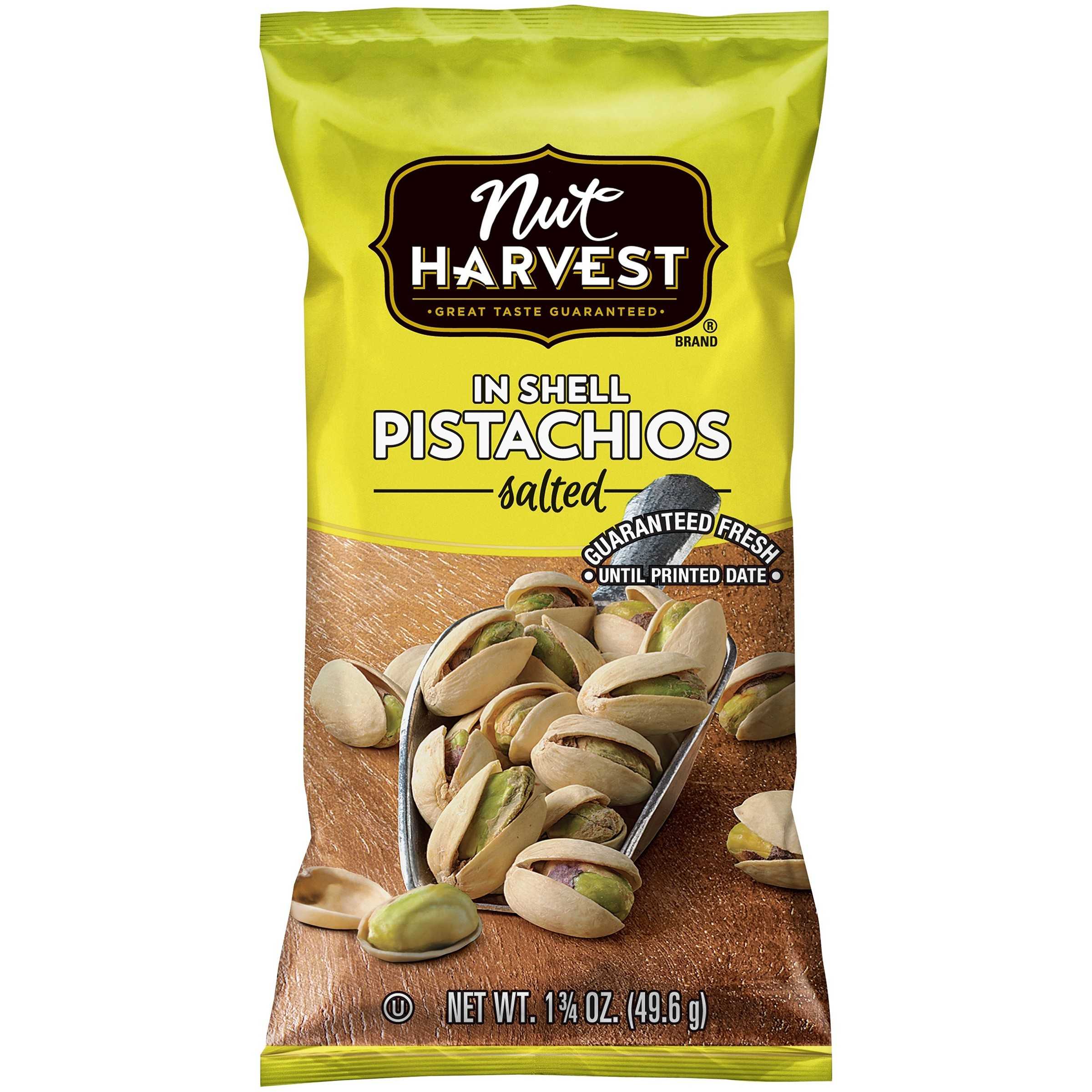 Nut Harvest Salted In Shell Pistachios, 1.75 oz Bag