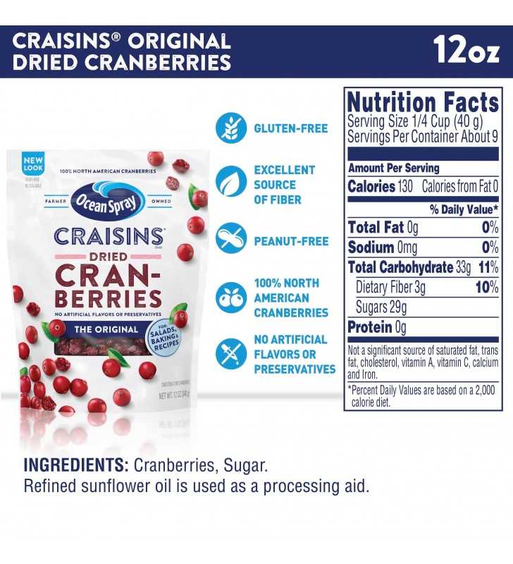 Ocean Spray Craisins Original Dried Cranberries Value Pack