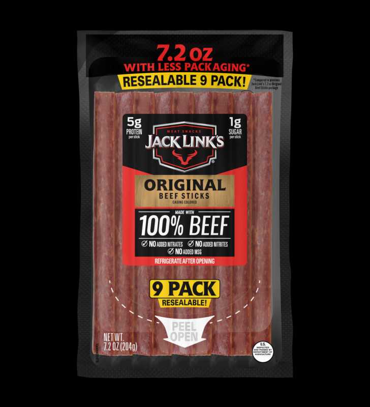 Jack Link's Original Beef Sticks, 7.2 Oz., 9 Count