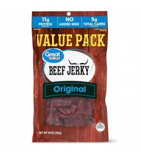 Great Value Original Beef Jerky Value Pack, 10 oz
