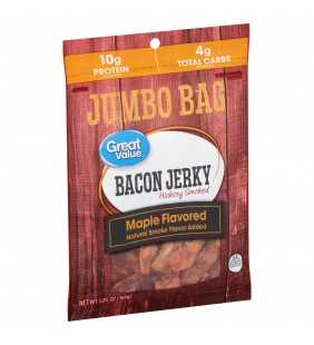Great Value Hickory Smoked Maple Flavored Bacon Jerky Jumbo Bag, 5.85 Oz.