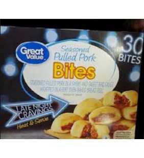 Great Value Seasoned Pulled Pork Bites, 30 count, 21.2 oz