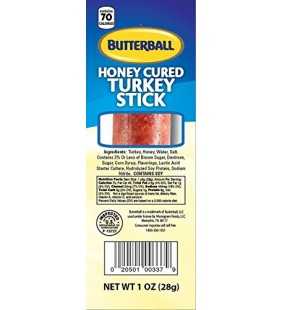 butterball honey cured turkey stick, 1 oz stick