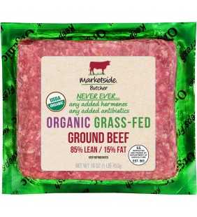 Marketside Butcher Organic Grass-Fed 85% Lean/15% Fat, Ground Beef, 1 lb