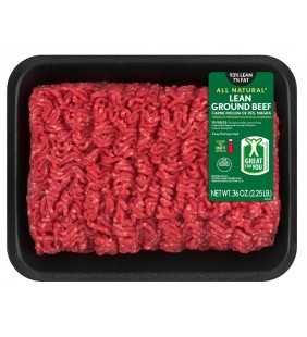 All Natural* 93% Lean/7% Fat Lean Ground Beef Tray, 2.25 lb