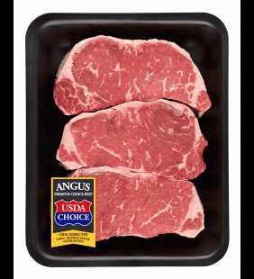 Beef Choice Angus New York Strip Steak Family Pack, 1.53 - 2.63 lb