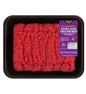 All Natural* 96% Lean/4% Fat Extra Lean Ground Beef Tray, 2.25 lb