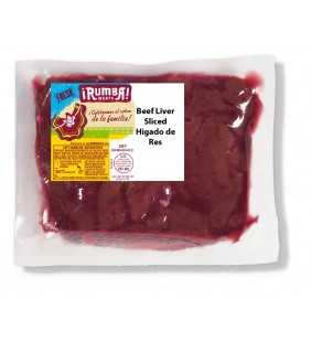 Rumba Sliced Beef Liver (Higado de Res Rebanado), 0.65 - 2.41 lb