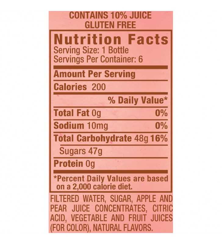 Snapple All Natural Apple Flavor, 6 Fl. Oz., 6 Count