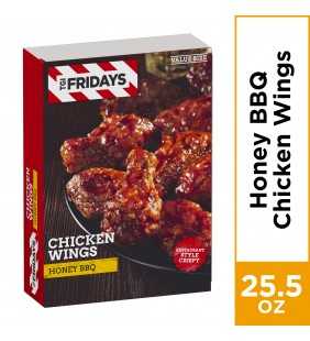 TGI Fridays Honey BBQ Chicken Wings, Frozen Appetizer, 25.5 oz Box