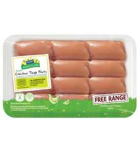 Perdue Harvestland Free Range Fresh Boneless Skinless Chicken Thighs, Family Pack (2.5-3.5 lbs.)