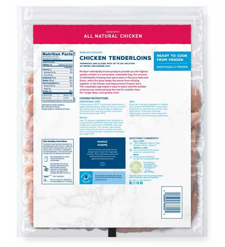 Perdue Individually Frozen Boneless Skinless Chicken Breasts (2.50 lbs.)