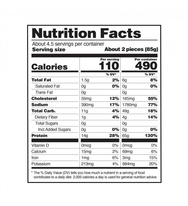 CAULIPOWER Spicy(ish) Chicken Tenders, BAKED (never fried), 14 oz (Frozen)