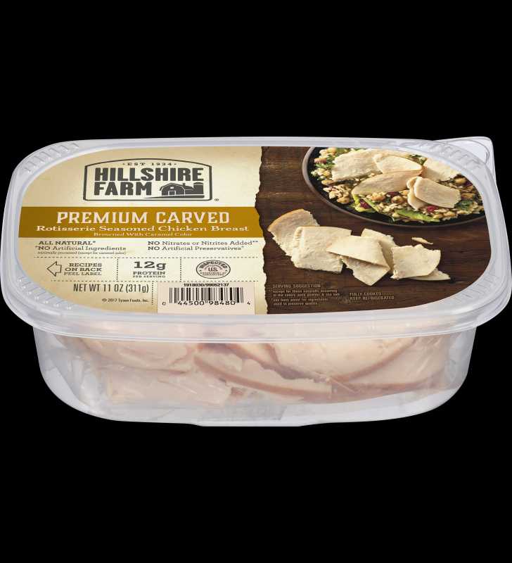 Hillshire Farm® Premium Carved Deli Lunch Meat, Rotisserie Seasoned Chicken Breast, 11 oz