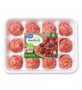 Great Value Pork Italian Style Meatballs with Parmesan Cheese, 12 count, 16 oz