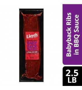 Lloyd'S Signature Seasoned And Smoked Baby Back Pork Ribs In Original Bbq Sauce 40 Oz (2.5 Lbs)