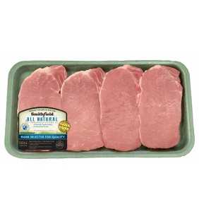 Smithfield All Natural Fresh Pork Chops, Boneless, 0.6-1.3 lb