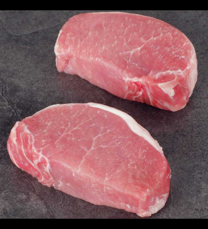 Pork Center Cut Loin Chops Thick Boneless, 0.8 - 2.0 lb