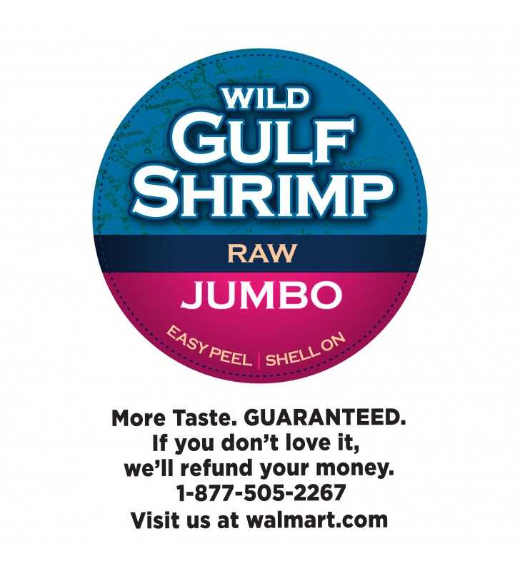 Frozen Wild Gulf Large Raw Shrimp, Peeled and Deveined, 12 oz