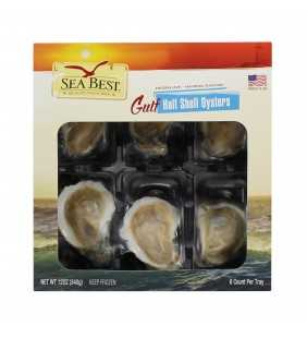 Sea Best 12 oz Fz Half Shell Oysters, 6 ct