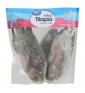 Great Value Frozen Whole Tilapia, 3 lb