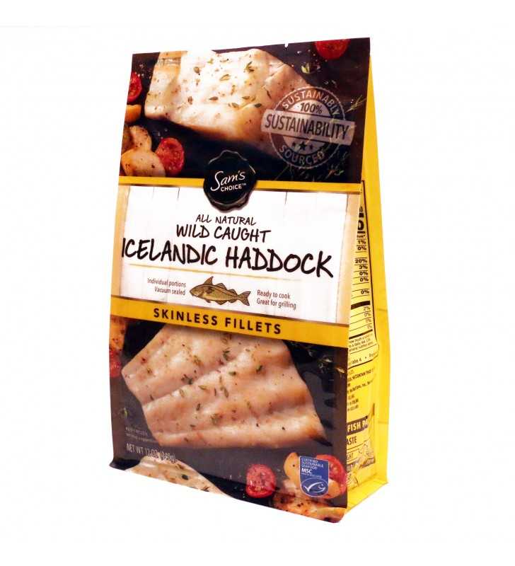 Sam S Choice Wild Caught Icelandic Haddock Skinless Fillets 12 Oz