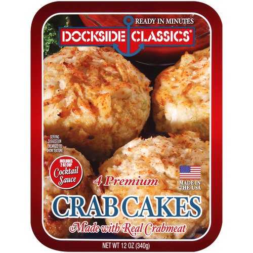 Dockside Classics Premium Crab Cakes, 4 ct, 12 oz