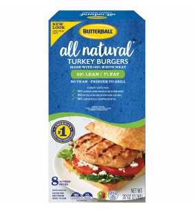 Butterball® All Natural Turkey Burgers 32 oz. Box