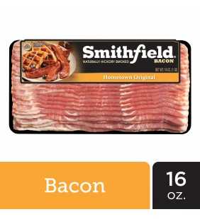 Smithfield Naturally Hickory Smoked Hometown Original Bacon, 16 oz