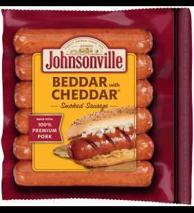 Johnsonville Beddar with Cheddar Smoked Sausages 6 Count, 14 oz