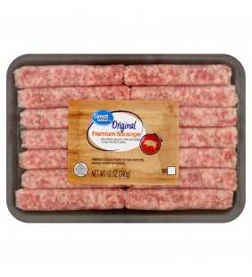 Great Value Original Premium Sausage, 14 count, 12 oz
