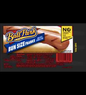 Ball Park® Classic Hot Dogs, Bun Size Length, 8 Count