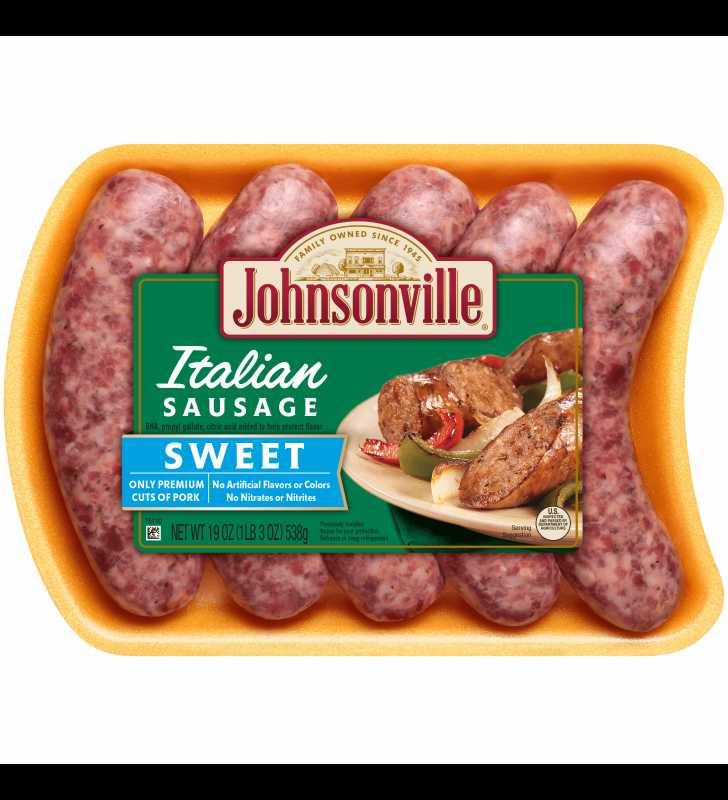 Johnsonville Sweet Italian Sausage, 5 Links, 19 oz