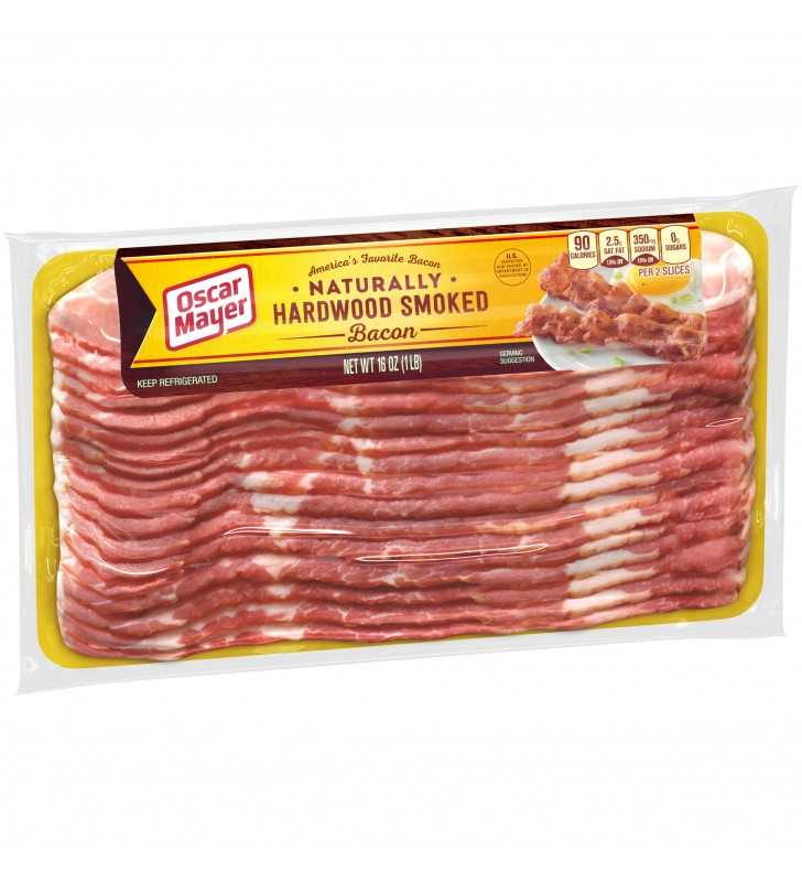 Oscar Mayer Naturally Hardwood Smoked Bacon, 16 oz Vacuum Pack