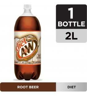 Diet A&W Root Beer, 2 L bottle