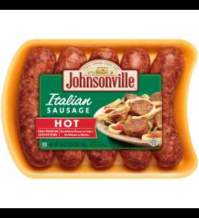 Johnsonville Hot Italian Sausage, 5 Links, 19 oz
