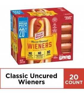 Oscar Mayer Classic Uncured Hot Dogs, 20 ct - 32.0 oz Box