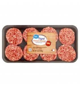 Great Value Original Premium Sausage, 8 count, 12 oz