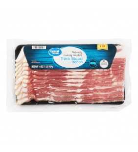 Great Value Thick Sliced Bacon, Naturally Hickory Smoked, 16 oz