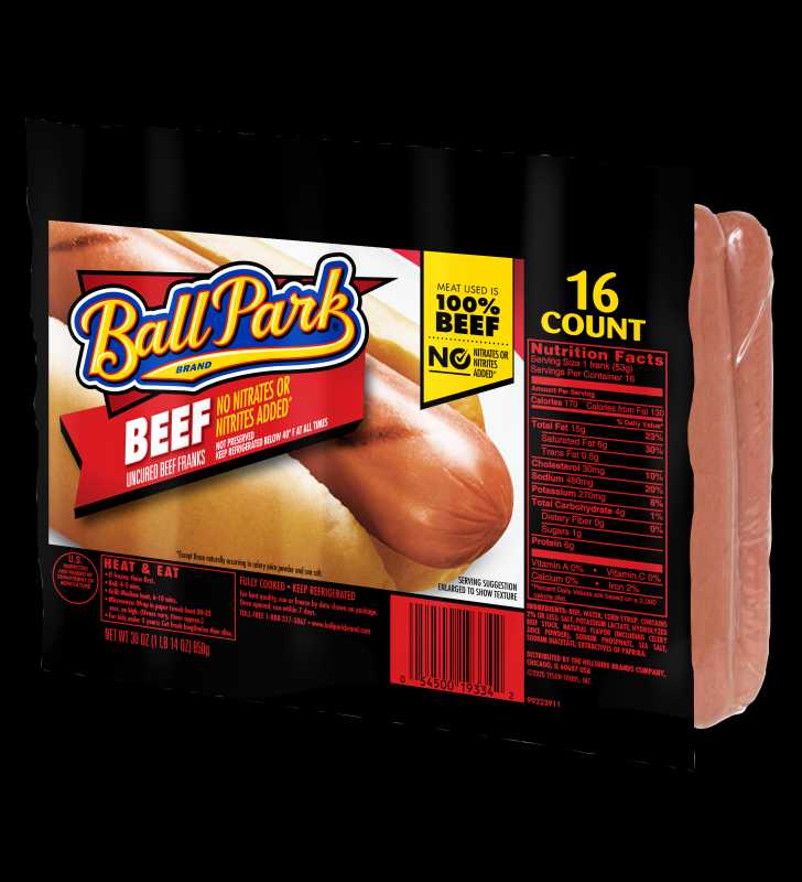 Ball Park® Beef Hot Dogs, Original Length, 16 Count