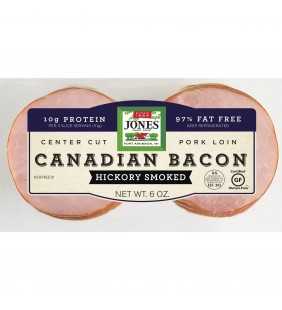 Jones Dairy Farm Center Cut Hickory Smoked Canadian Bacon, 6 Oz.