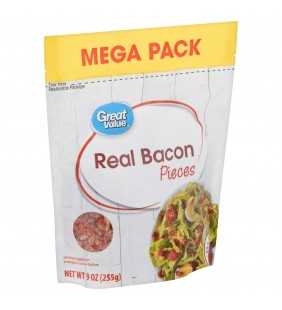 Great Value Real Bacon Pieces Mega Pack, 9 oz