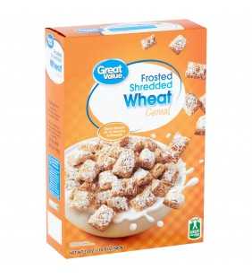 Great Value, Frosted Shredded Wheat Breakfast Cereal, 24 oz